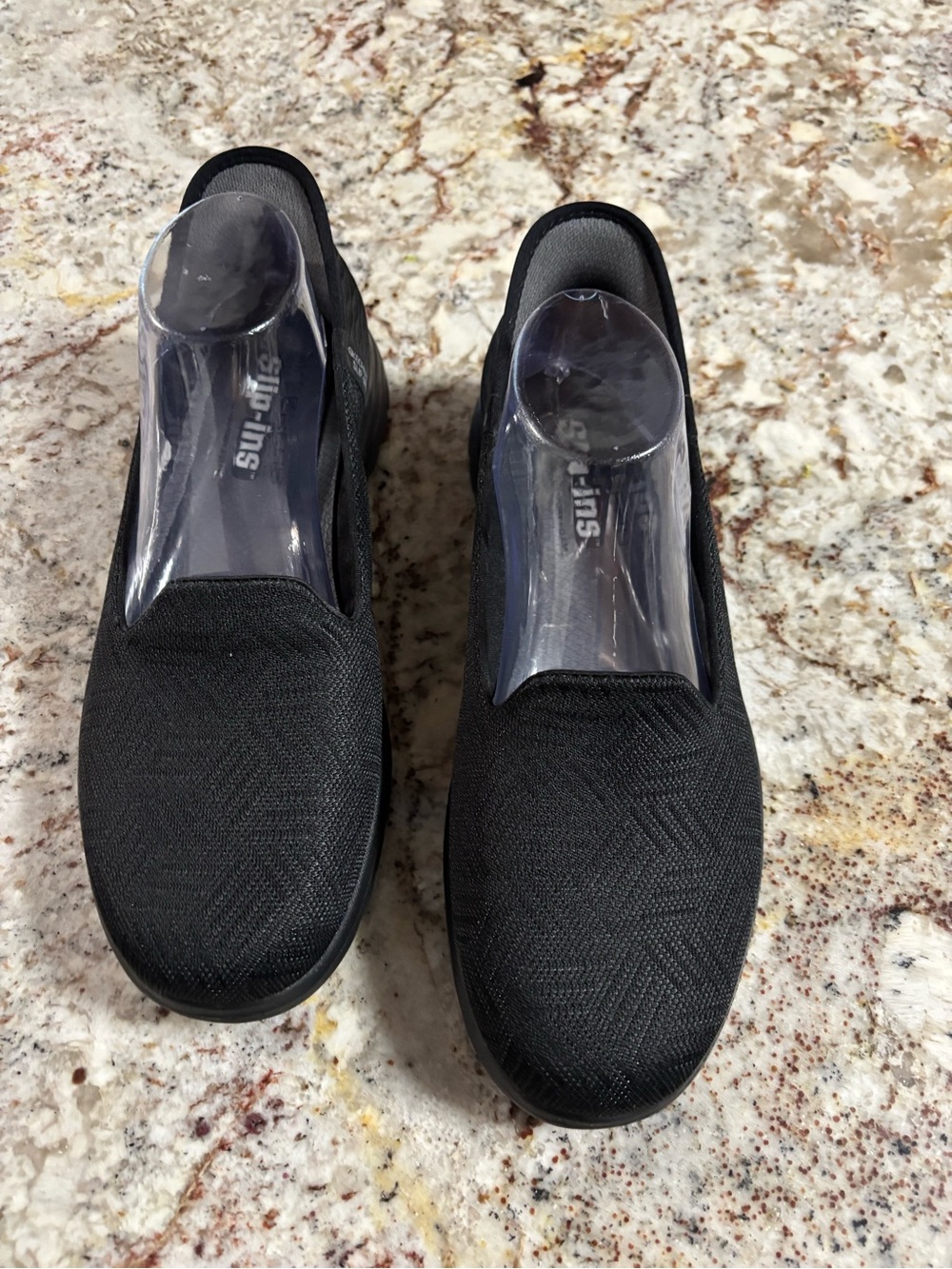 Skechers Women’s Black Slip-On Knit Loafers